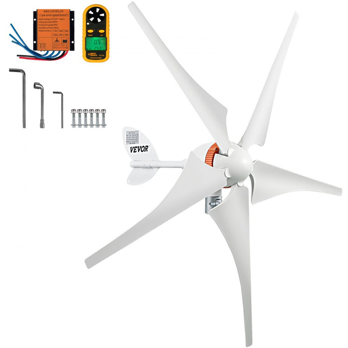 Enagua Mart VEVOR Wind Turbine Generator 300W-500W - With MPPT Charge Controller for RV, Yacht, Farm, and Home Use